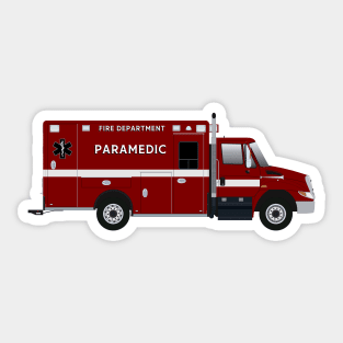 International Braun Fire Rescue Ambulance Sticker